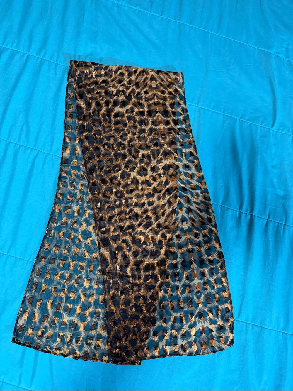 Animal Print Scarft - Brown & Black